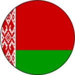 Darstellung der Flagge von Island als Kreis
