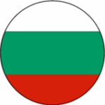 Darstellung der Flagge von Bulgarien als Kreis