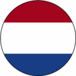 Darstellung der Flagge von den Niederlanden als Kreis