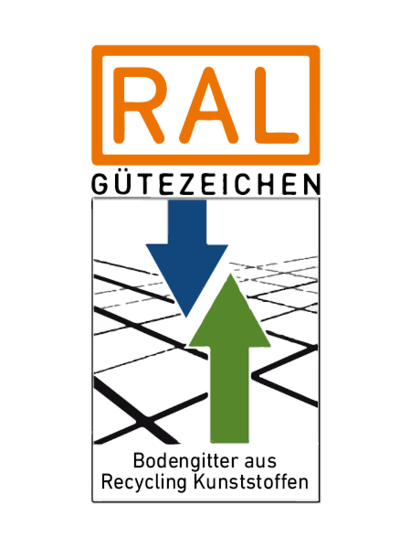 RAL Gütezeichen für Bodengitter aus Recycling Kunststoffen