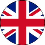 Darstellung der Flagge von Großbritannien als Kreis