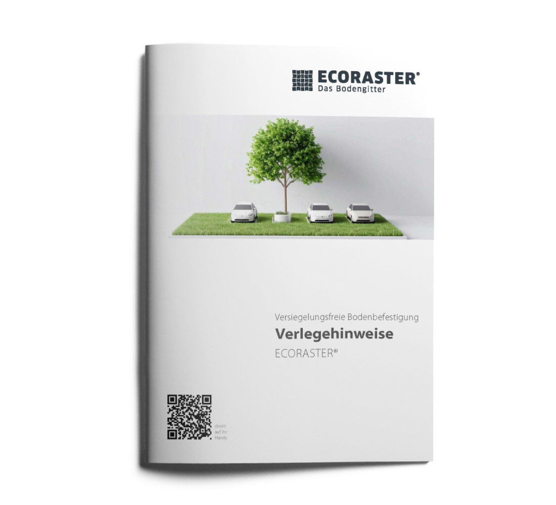 Vorderansicht der ECORASTER Verlegehinweise