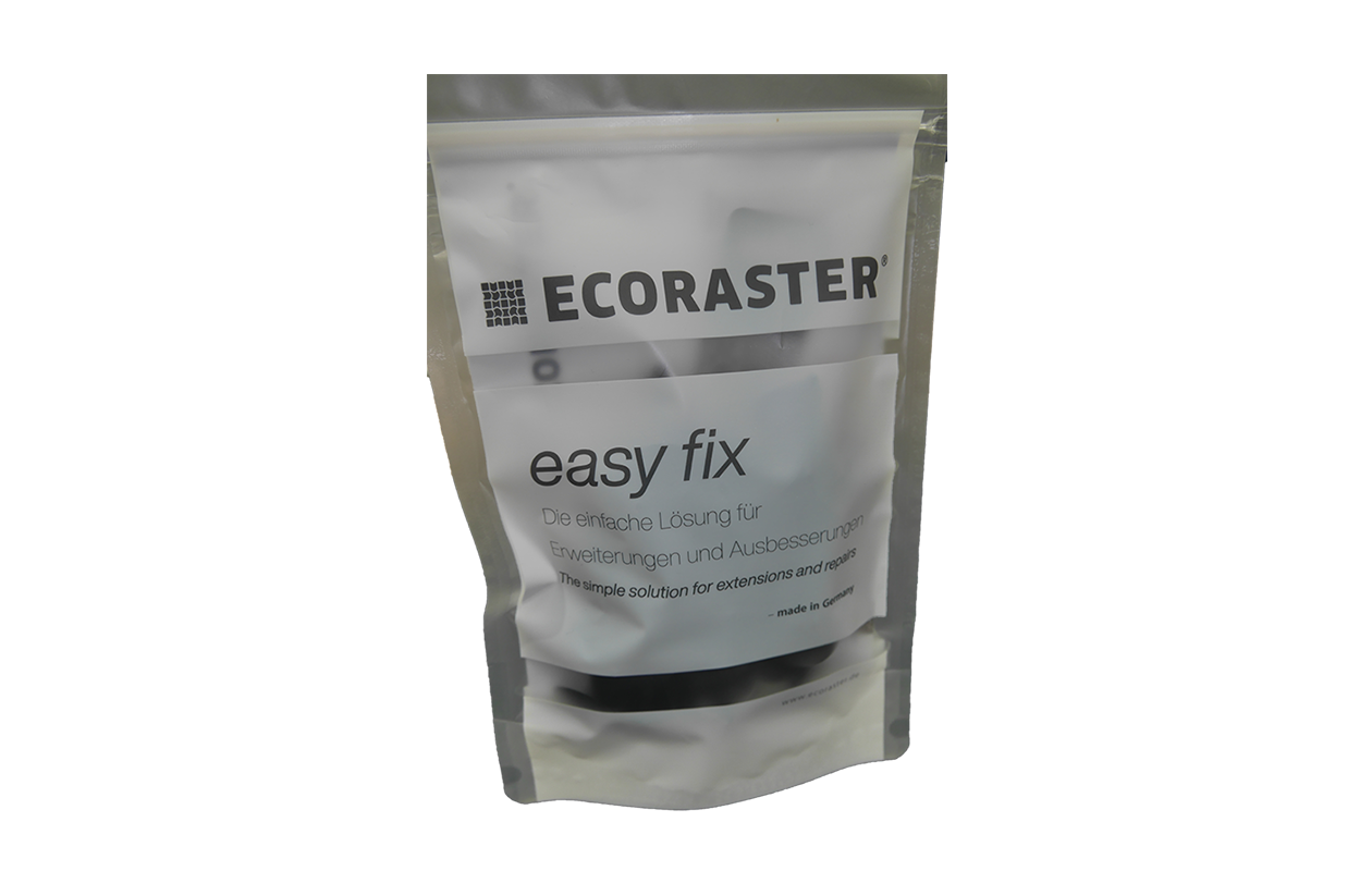 Freigestellte Darstellung einer ECORASTER easy Fix Packung