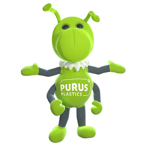 Fidus mit ausgebreiteten Armen vor weißem Hintergrund